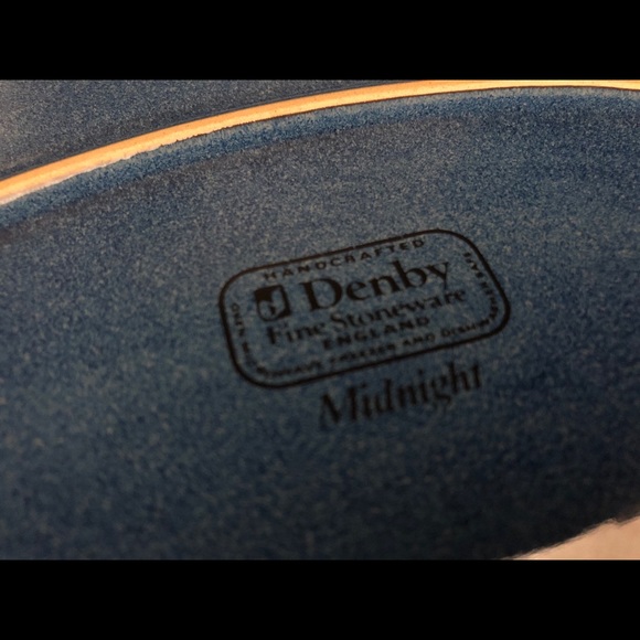 Denby Midnight dinner plates x3 - Picture 3 of 3